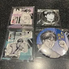 銀魂　はたちのつどい　志村新八　志村妙　アクリルフィギュア　缶バッジ