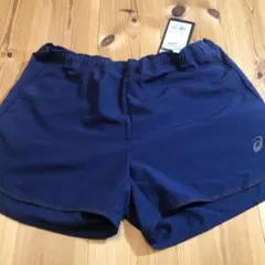 アシックス ランニング パンツ ネイビー