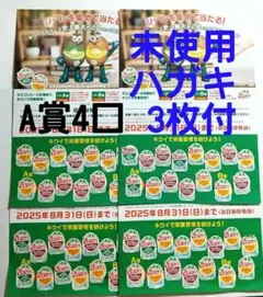 ゼスプリ 2025 A賞4口 シール60枚 未使用ハガキ3枚付☆懸賞応募
