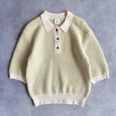 6(ROKU) ロク JACQUARD KNIT 半袖ジャガードニット