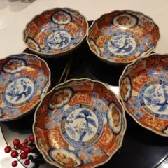 古伊万里 金蘭手錦絵柄 器 骨董