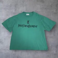 【美品】YVES SAINT LAURENT リンガーTシャツ ロゴ刺繍 Yves Saint Laurent リンガーTシャツ センター刺繍ロゴ - メルカリ