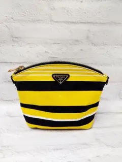 PRADA(プラダ) ボーダー ストライプ ポーチ SH868