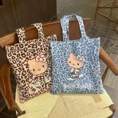 ギャルキティ ヒョウ柄 ハローキティ トートバッグ