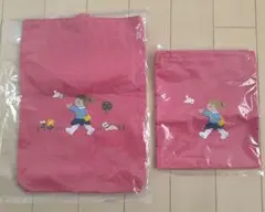 familiar シューズバッグ　巾着　 2点セット