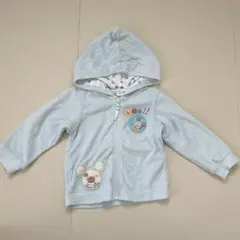Disney baby タオル生地パーカー　ミッキーマウス　90cm