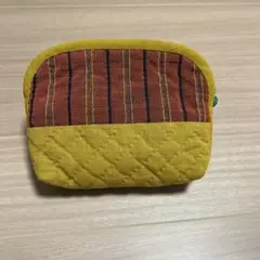 会津木綿風ポーチ