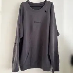 kinema ダメージスウェット　Lサイズ ダークグレー