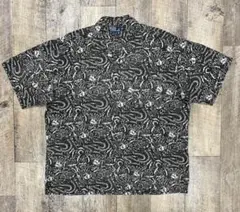 90S RALPH LAUREN ブラック 　CLAYTON　ドラゴン柄