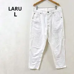 ラル デニムパンツ Gパン ストレート ホワイト カジュアル シンプル L