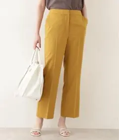[洗える]セミフレアパンツ ナチュラルビューティベーシック