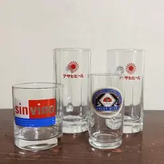 アサヒビール・sinvino ロゴ入りジョッキ4個セット