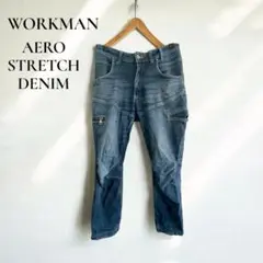 ワークマン【S】エアロストレッチデニム　パンツ ジーンズ　カジュアル d80