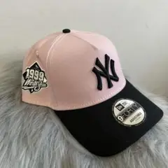 海外限定 NY ヤンキース ニューエラ　frame ピンク