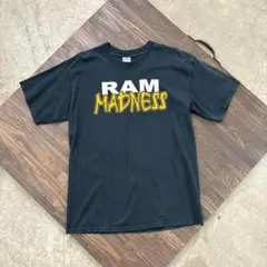 7SM2【GILDAN】00's プリントTシャツ　黒　L 古着used