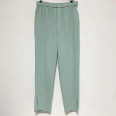 UNFILO アンフィーロ スリット パンツ グリーン系 M 美品 スラックス