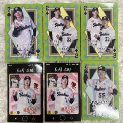 長岡秀樹選手/内山壮真選手/村上宗隆選手トランプカード