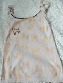DGRACE 犬模様 フリルキャミソール