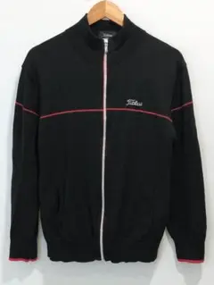Titleist ロゴ刺繍 ニット ジップアップ ジャケット ブルゾン 3L