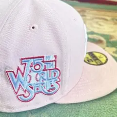 NYニューエラキャップファイブスター限定ピンク　75thWORLD SERIES