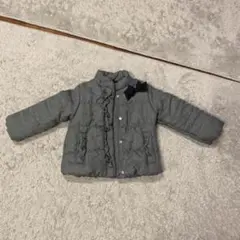 美品⭐︎la poche biscuit 100cm グレー フリル付き中綿コート