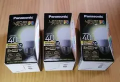 Panasonic LED電球 プレミアX　温白色40形 3個