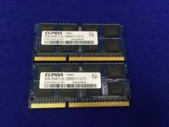 ELPIDA　ノートPCメモリ　PC3L-12800S 16GB（8GB×2枚）