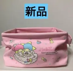 リトルツインスターズ　小物入れ　収納ケース　帆布　サンリオ　キキララ