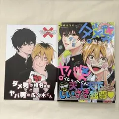 ダメ男の椎名先輩とヤバ男の佐々木くん 1巻　とらのあな　特典　リーフレット　冊子