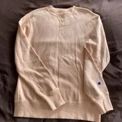 Champion ベージュピンク トレーナー Lサイズ