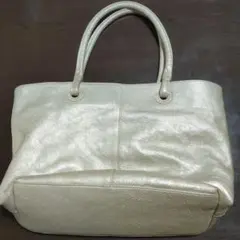 Paula Pearl ゴールド レザートートバッグ