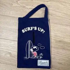 スヌーピー ティッシュボックスカバー ネイビー