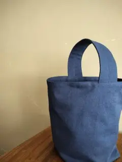 帆布　ワンハンドル　トートバッグ（ネイビー）