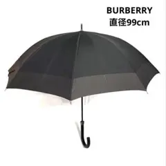 【美品】Burberry バーバリー ブラック×チャコールグレー 傘