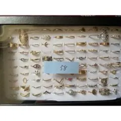 58 昭和レトロ 指輪 メンズ レディース ファッションリング アクセサリー