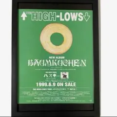 (A4額付き)THE HIGH-LOWS 広告　ハイロウズ　タワレコ　ポスター風