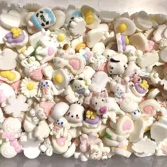 【17日までの限定価格】デコパーツまとめ売り白系50個