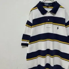 POLO by RALPH LAUREN ビッグボーダー ポロシャツ 鹿の子