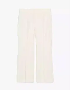 新品未使用ZARA(ザラ)アイボリーオフホワイトフルレングスパンツ