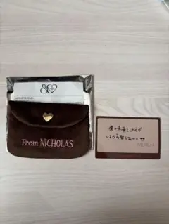 &ハート NICHOLAS ポーチ