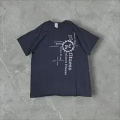 GILDAN　Tシャツ　Planet Fitness ロゴ　ヴィンテージ　L