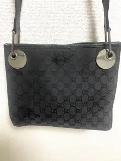 GUCCIショルダーバッグ キャンバス GG柄 ブラック
