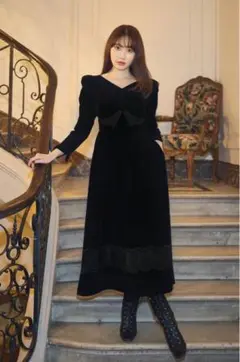 herlipto Royal Velour Long Dress