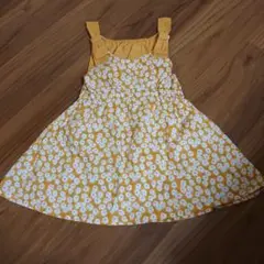 90サイズ　花柄　ワンピース　ノースリーブ
