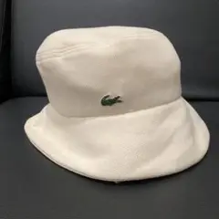 ラコステ　レディース　バケットハット　アイボリー　　57cm