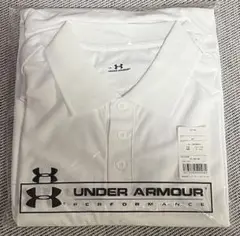 UNDER ARMOUR ポロシャツ　白　LGサイズ　ラージ　アンダーアーマー