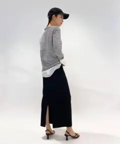 【新品未使用】 AP STUDIO スムースタイトスカート