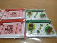 meiji アポロ きのこの山 たけのこの里 ファスナーポーチ 4個セット