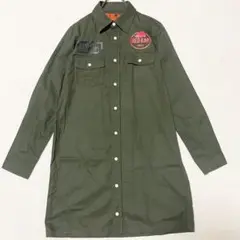 【美品】レッドキャップ ミリタリー ロングシャツ L カーキ