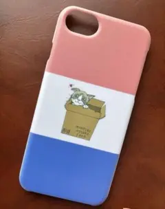 フランス国旗風スマホケース×箱入り猫ちゃん　ラグドール　かわいい　おしゃれ